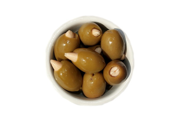 Oliven mit Mandeln 350 gr